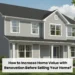 Modern renovated gray two-story house with manicured landscaping, ideal for boosting resale value before selling.