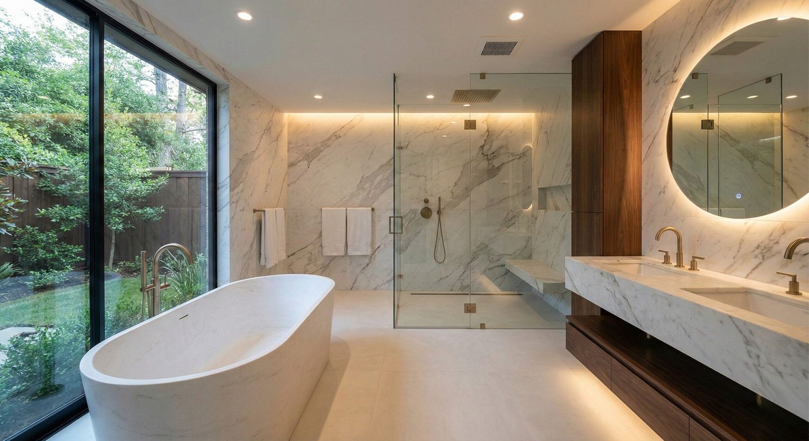 Modern Luxury Master Bathroom Remodeling scaled