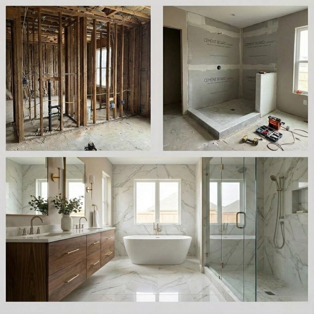 master bathroom remodeling prosses