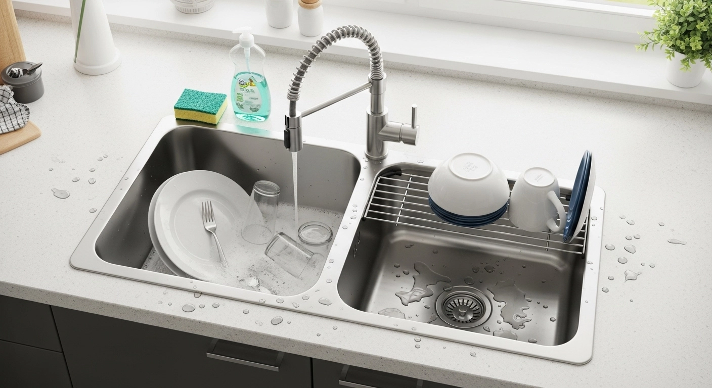 What Are the Advantages of Using a Double Kitchen Sink?