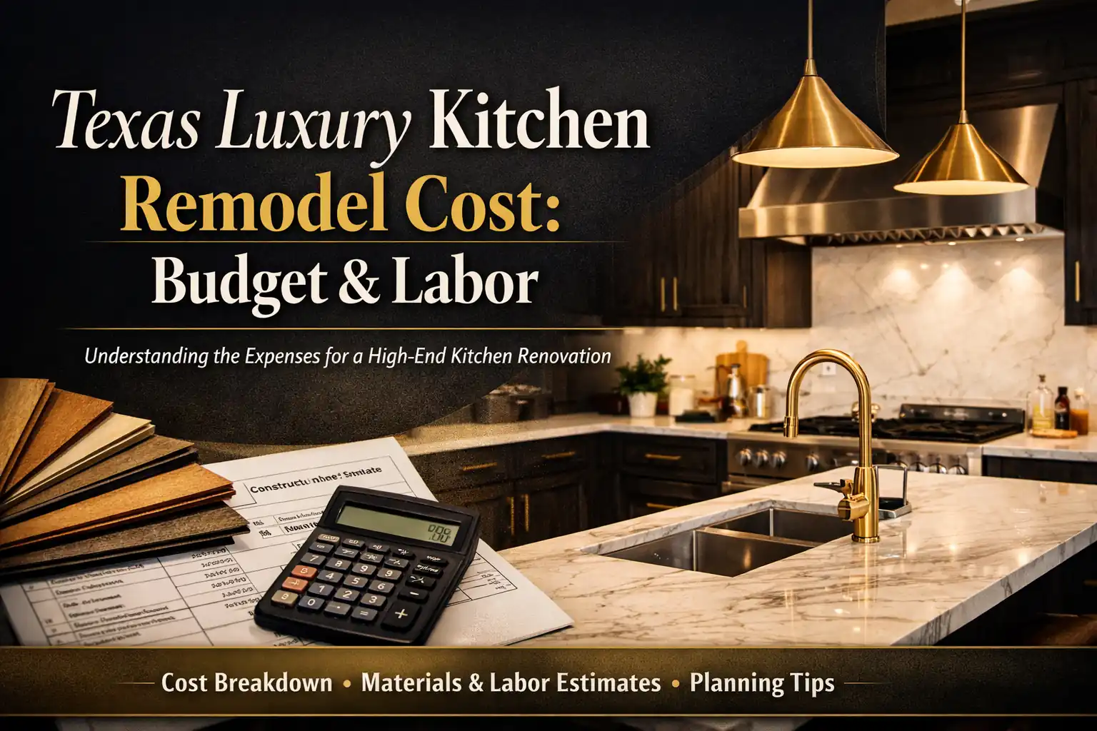 Texas Luxury Kitchen Remodel Cost Budget & Labor