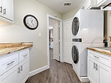 Laundry room second angle storage cabinets Carrollton TX