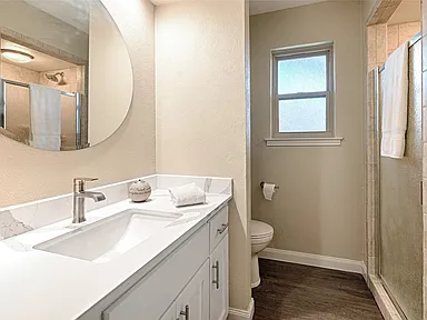 Guest bath light gray vanity Carrollton TX