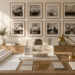 UHS Remodeling design consultation studio with blueprints, kitchen design model and material samples