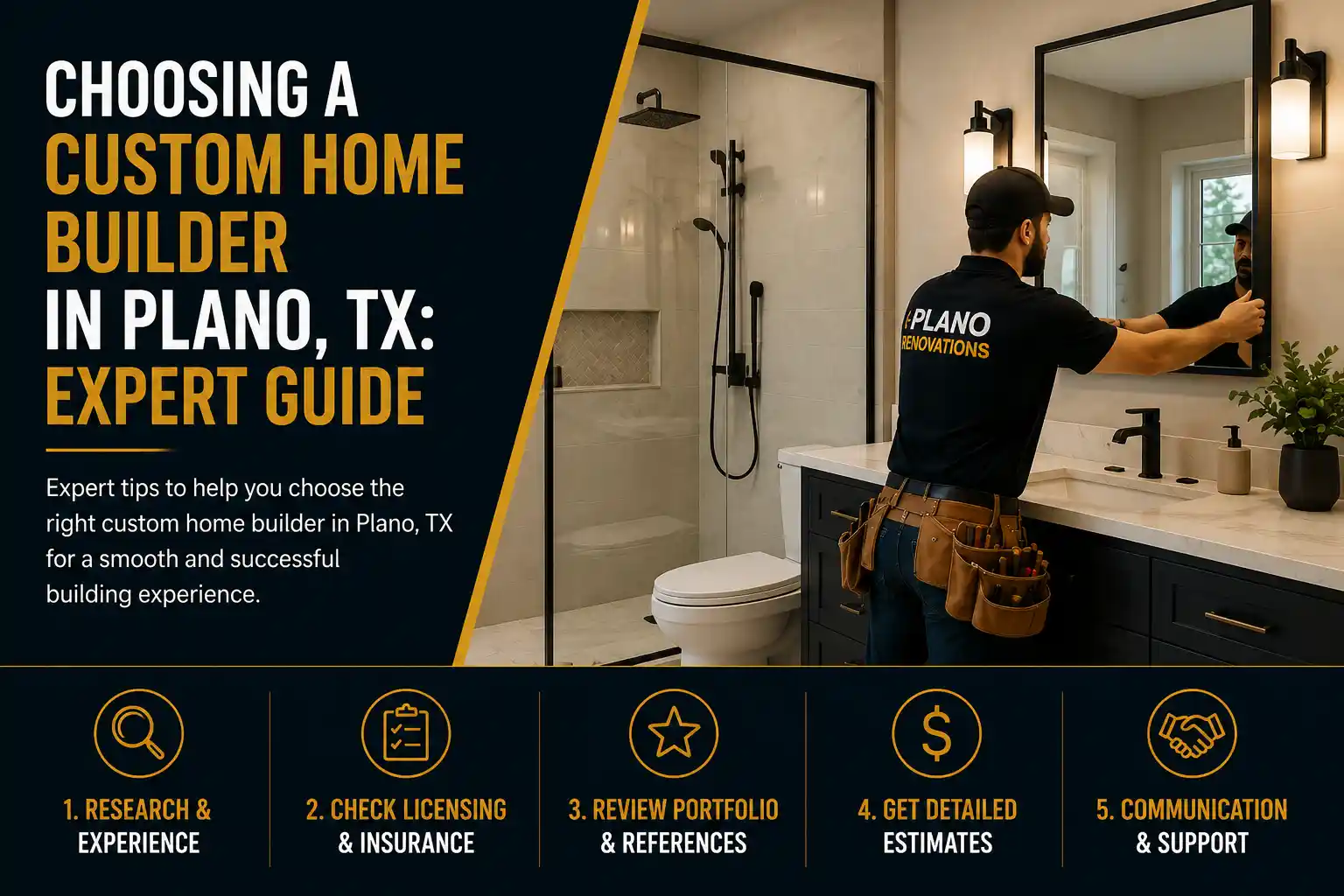 5 Bathroom Styles Plano Homeowners Love – and How to Choose the Right Remodeler for Each