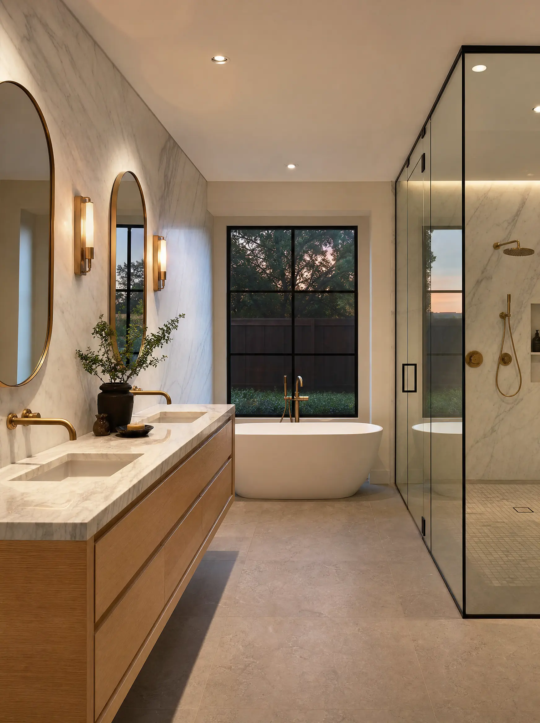 Primary bathroom remodel in Plano, TX by UHS Remodeling