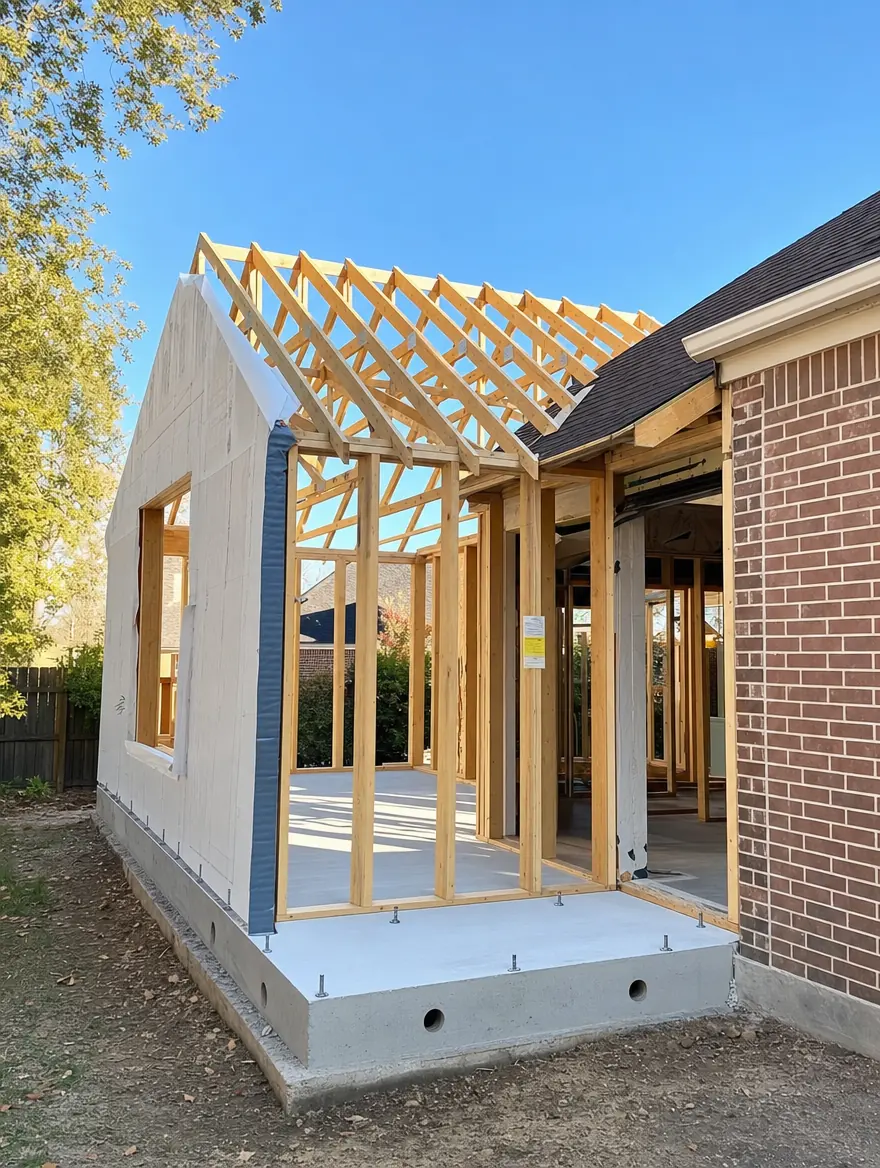 Design study - new slab and framing for a Carrollton home addition