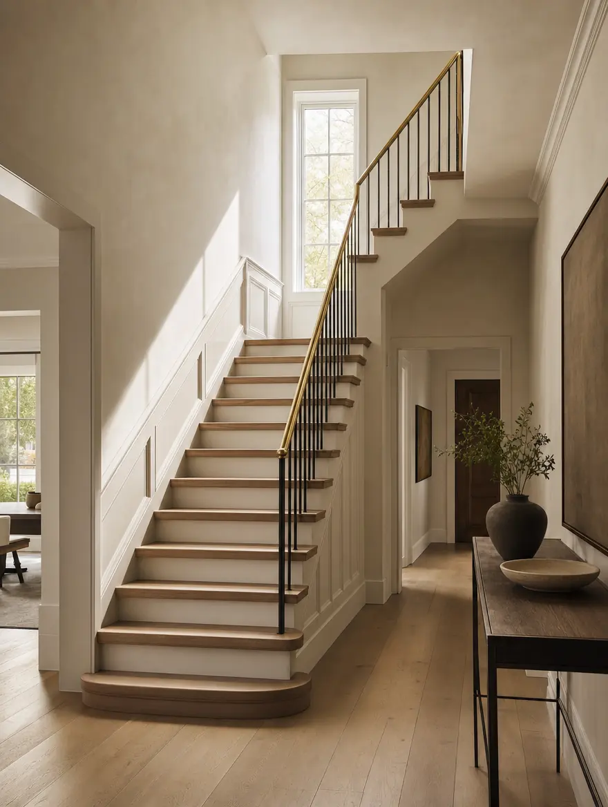 Entry, stair and millwork — design study