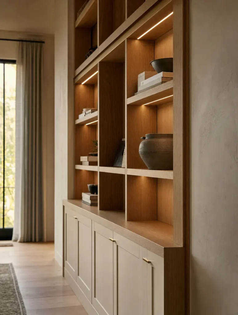 uhs interior remodeling dfw design study built in shelving and millwork with integrated