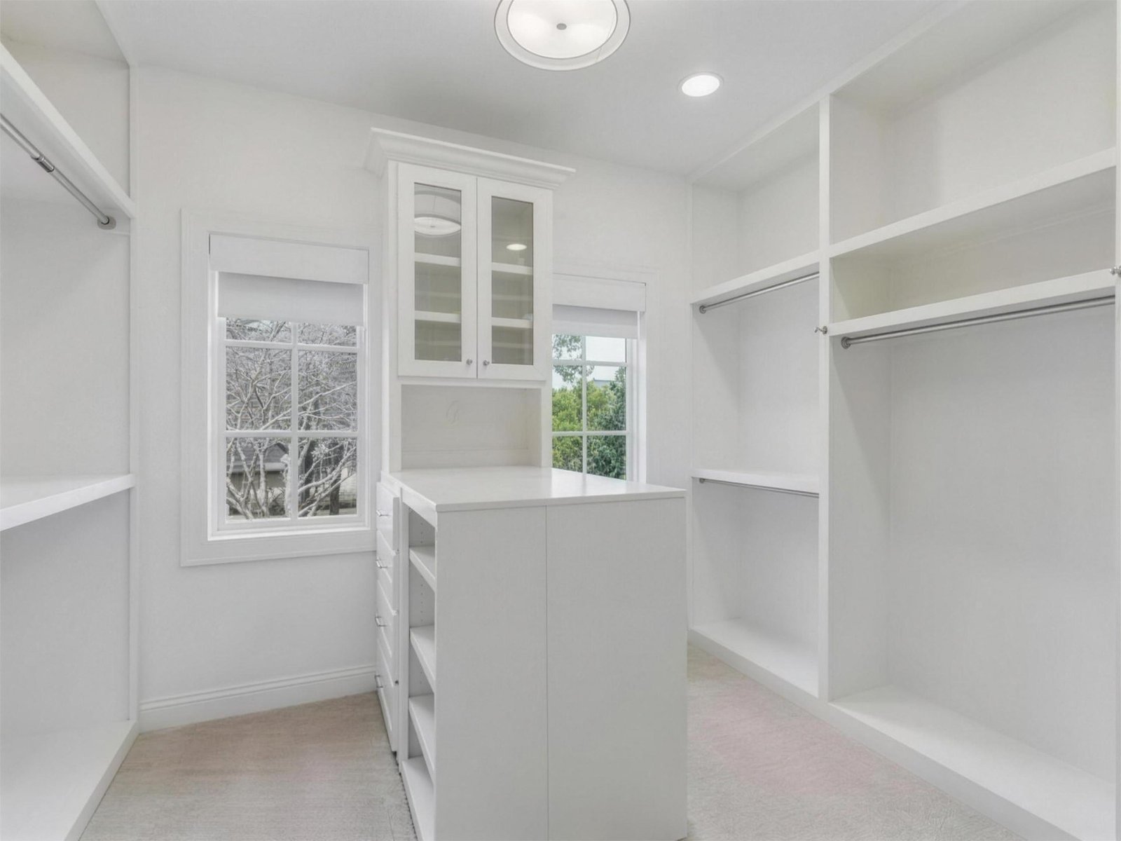 Custom closet in University Park, TX — walk in island dresser — UHS Remodeling project