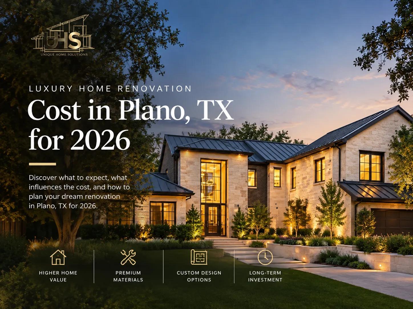 Luxury Home Renovation Cost in Plano, TX for 2026