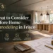 Home remodeling in Frisco featuring a modern kitchen renovation and UHS Remodeling and Construction branding.