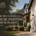 Professional painter applying fresh paint to a house exterior in Plano, Texas