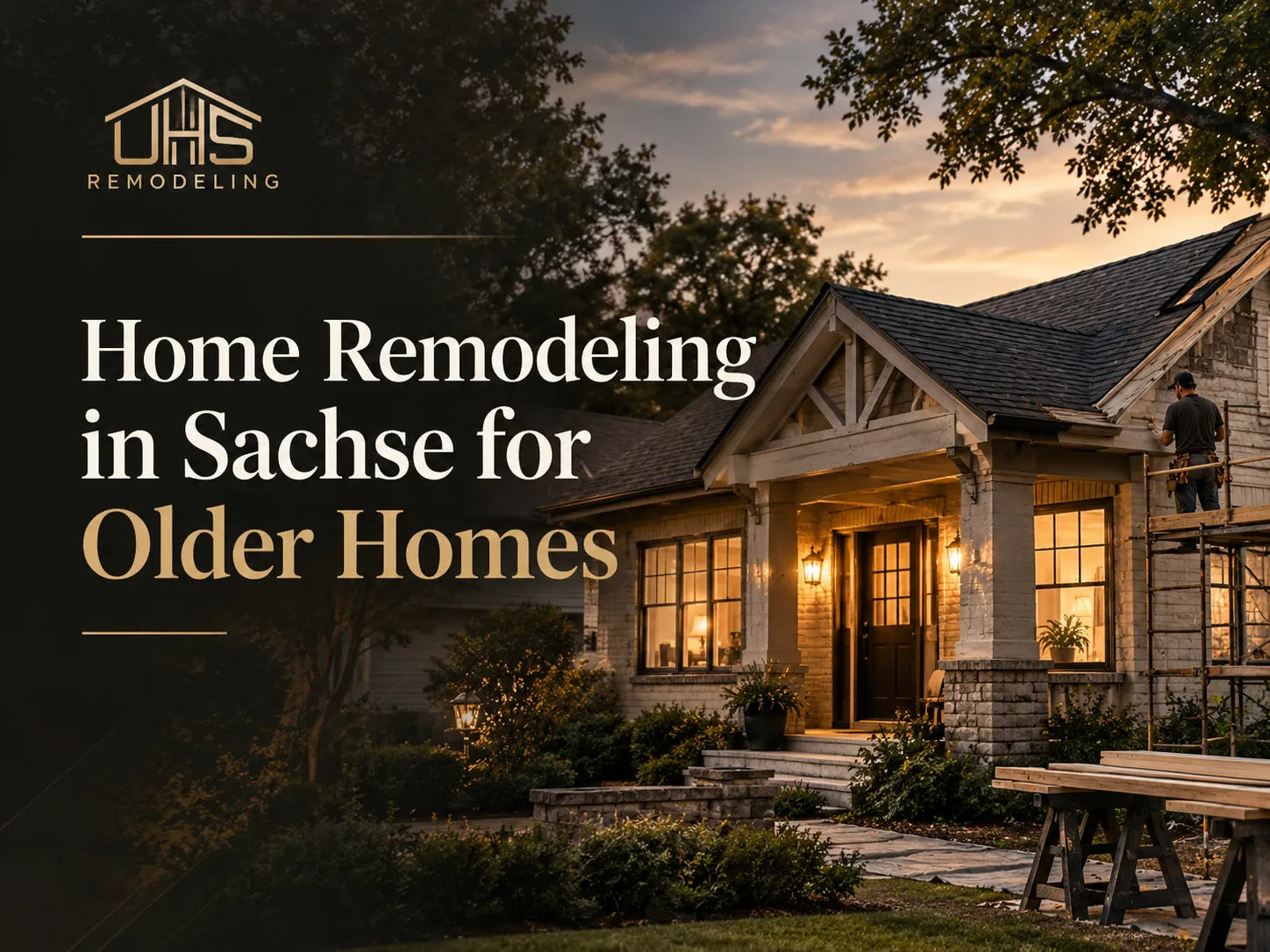 Home remodeling in Sachse for older homes, featuring exterior renovations and professional home improvements.
